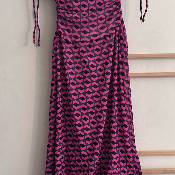 DVF Geometric Pattern Dress - Picture 2 of 8